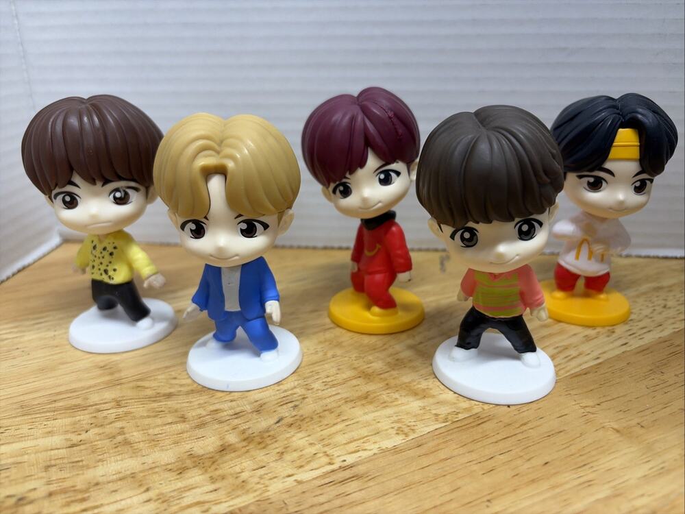 McDonald's Tinytan x BTS Throwback Encore 2025 Happy Meal Toy Lot Of 5
